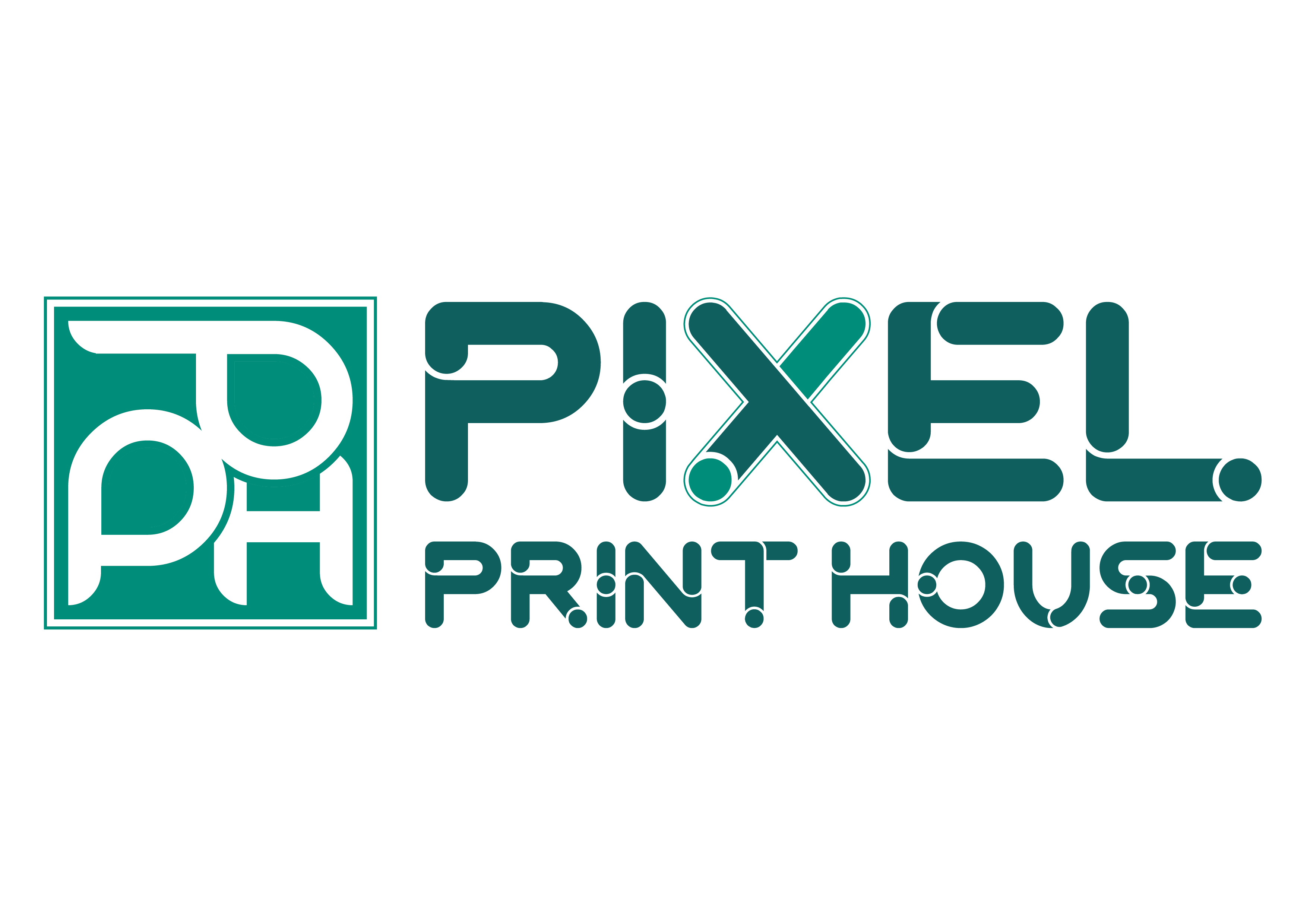 Pixel print house